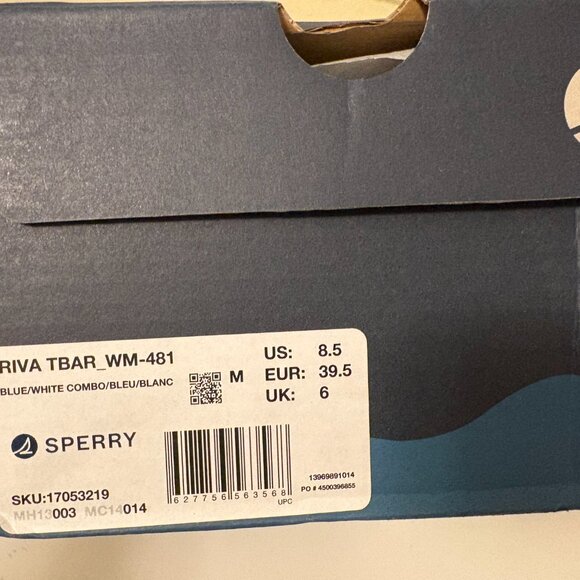 Sperry T-bar Striped Sandal - Size 8.5 - Picture 6 of 6